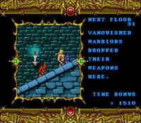 une photo d'Ã©cran de Magic Sword sur Nintendo Super Nes